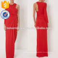 New Fashion Red One-Sleeved Draped Gown Manufacture Wholesale Fashion Women Apparel (TA5273D)